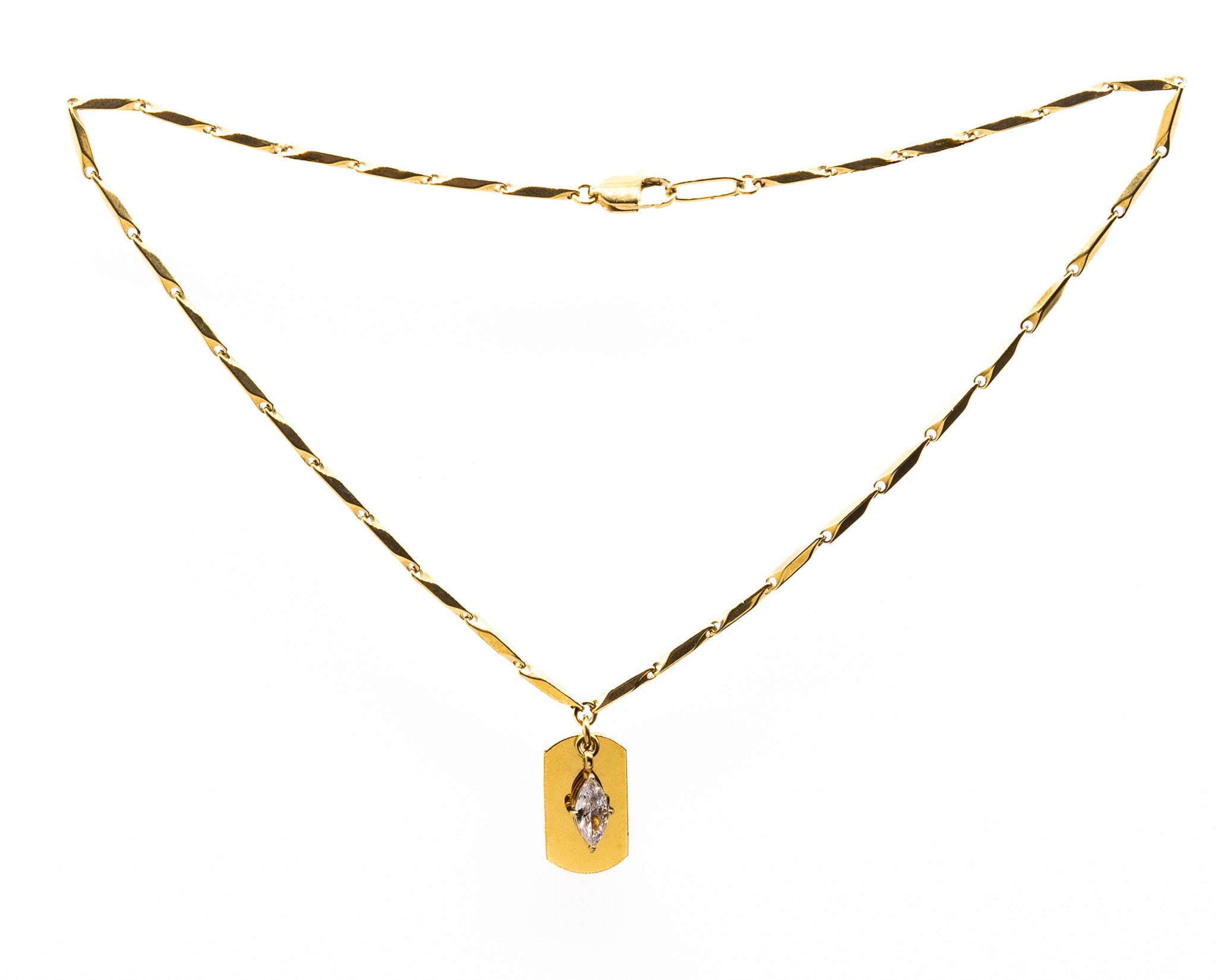 Maeve Dog Tag Necklace