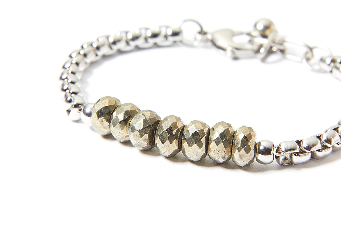 Pyrite Band Bracelet