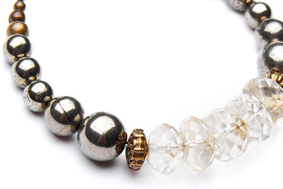 Citrine and Pyrite Stacker