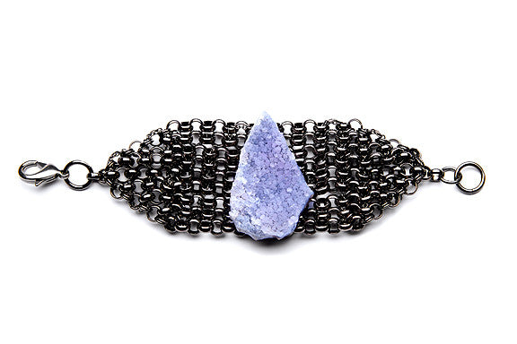 Amethyst Druzy Cuff