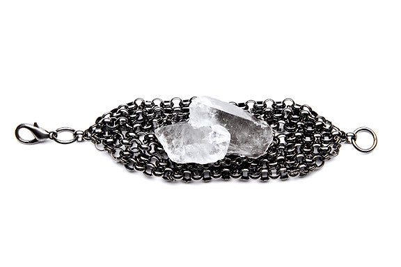 Quartz Chunk Cuff