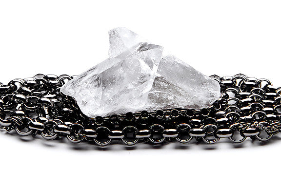 Quartz Chunk Cuff